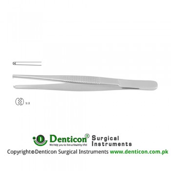 Standard Pattern Dissecting Forceps 1 x 2 Teeth Stainless Steel, 13 cm - 5"